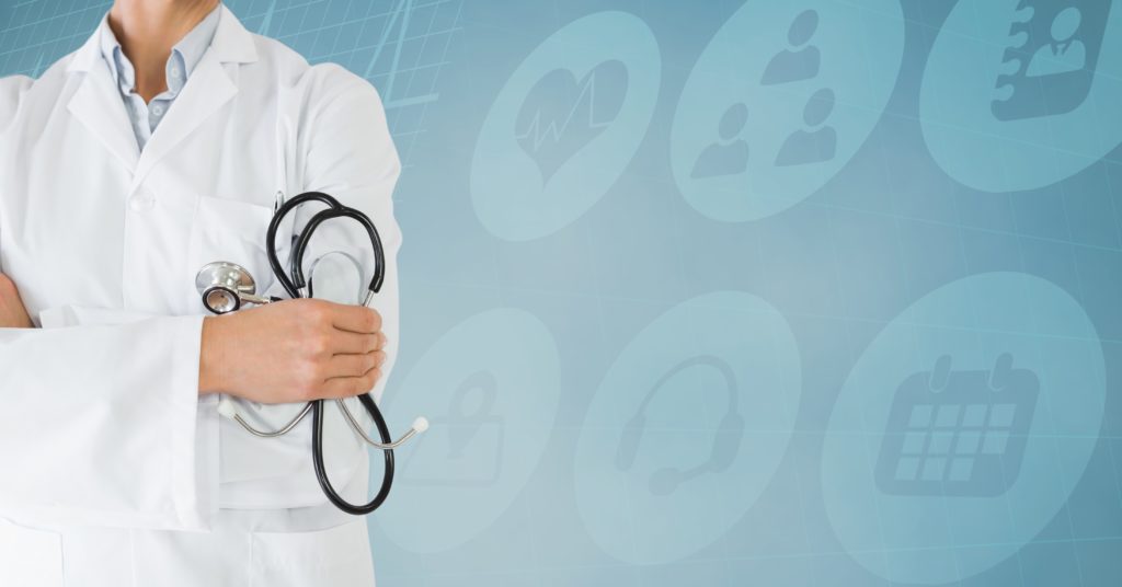 [doctor with stethoscope