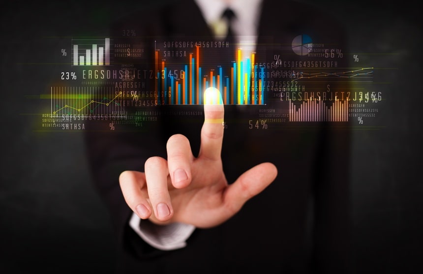[data analytics by touching screen