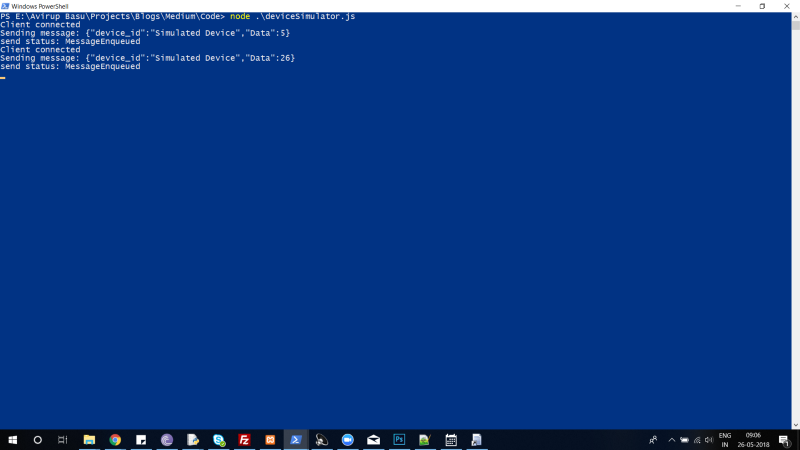 Powershell window
